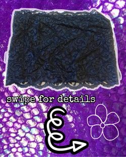 Black Lace Strapless Tube Top