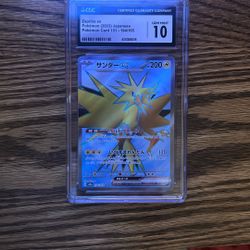 CGC 10 Japanese Zapdos from 151