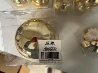 Elegant Christmas red and gold ornaments 120mm