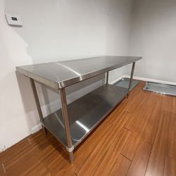 Commercial Food Table Stainless Steel 