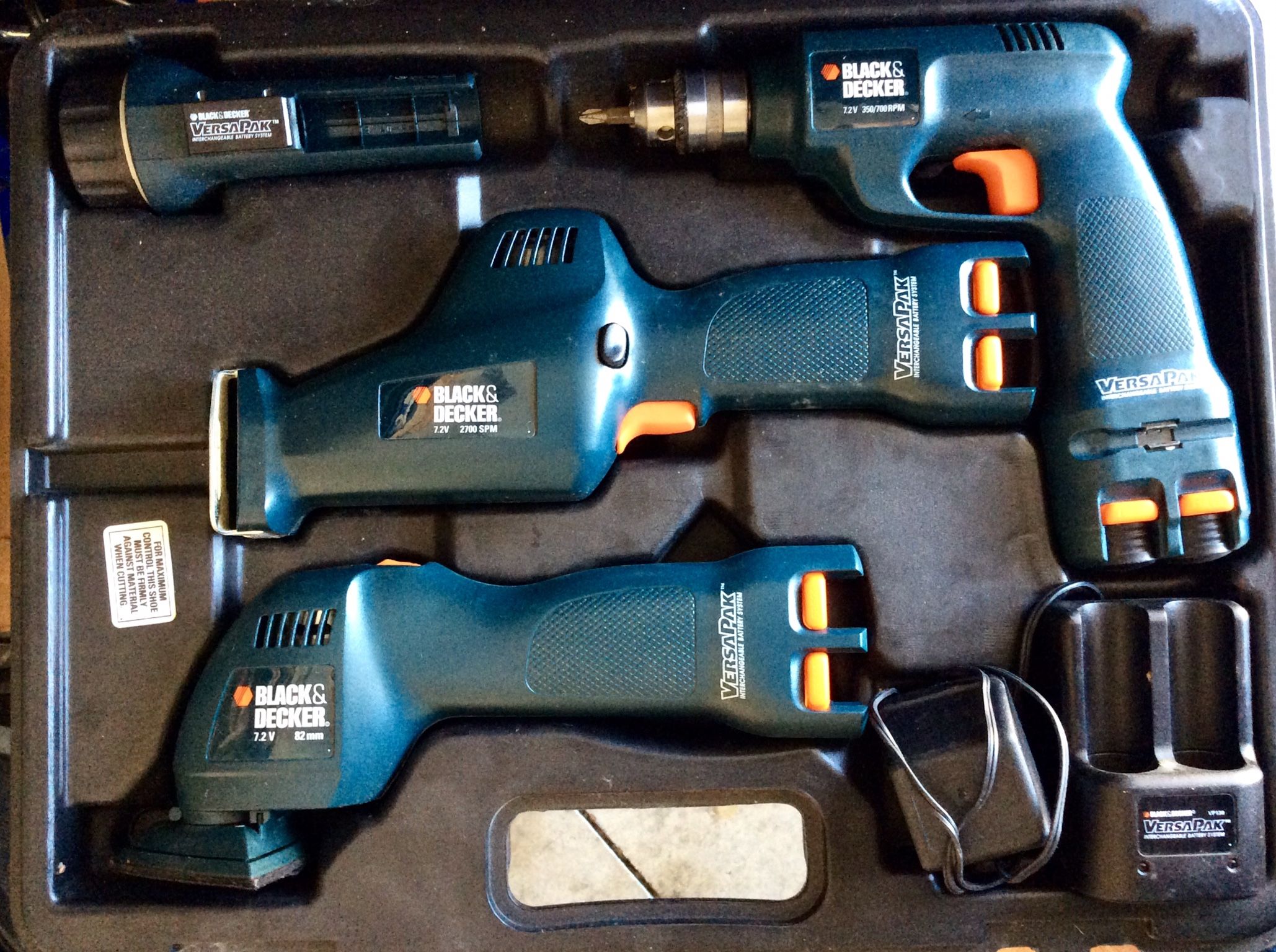 BLACK DECKER Versa Pak Vintage Drill VP820 Sander Vp510 Vp650 for Sale in Rancho Cucamonga CA OfferUp