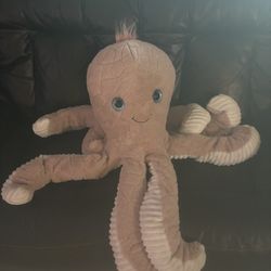 40" Diameter Large Pink Octopus Plush Stuffed Animal Giant Jumbo Plushie Big