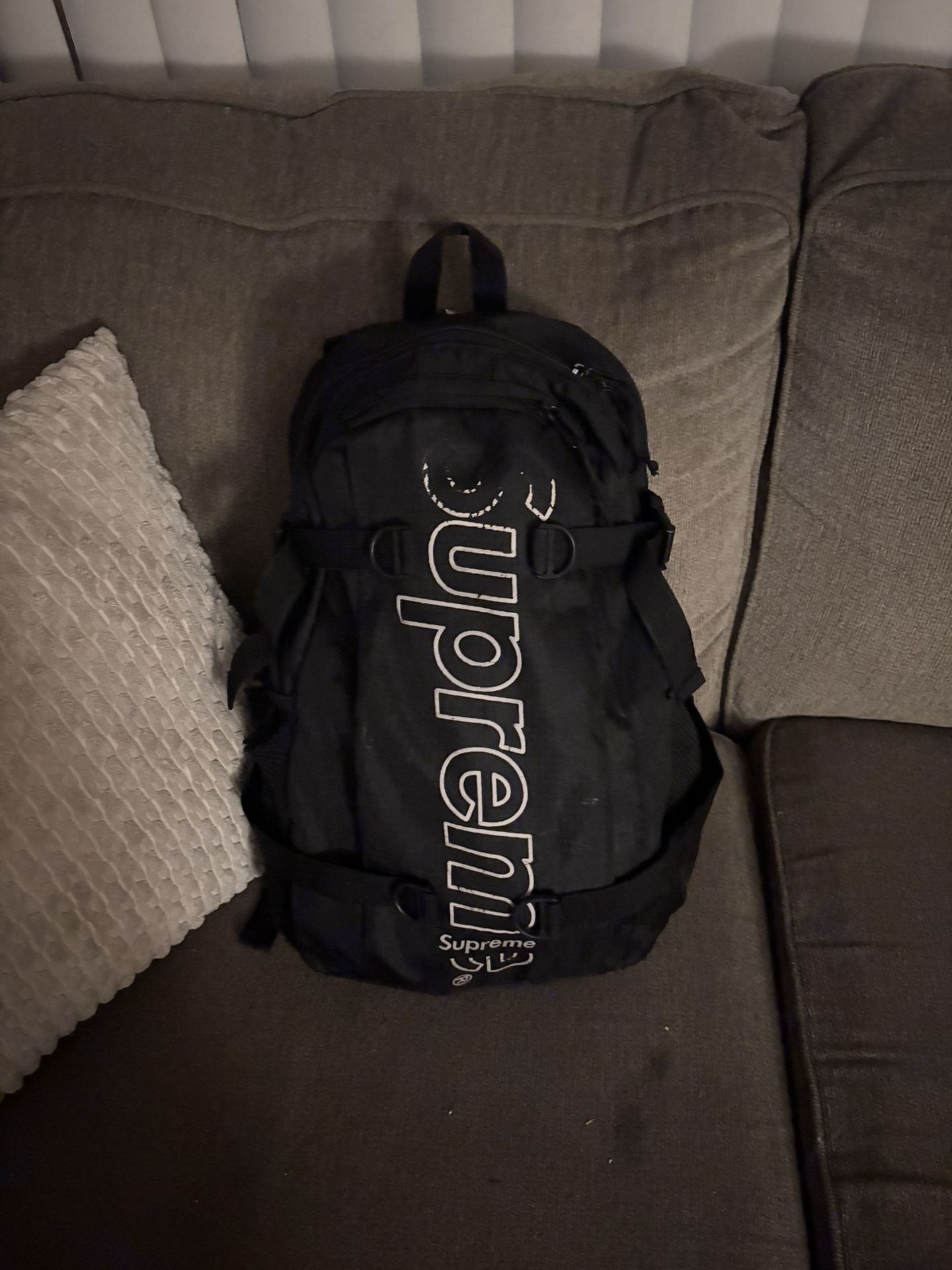 Supreme Black Backpack