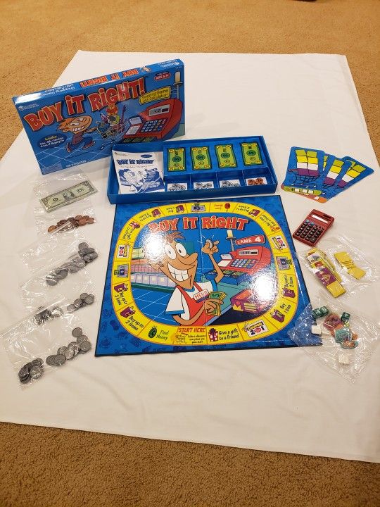 Buy It Right! Shopping Game W/Calculator NWOT