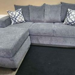 Brand new Artisanal Charcoal Grey Chaise Sofas