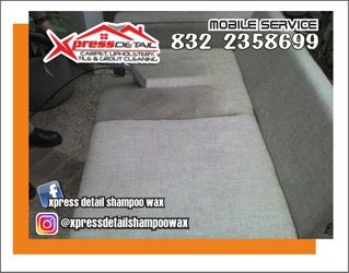 Upholstery shampoo mobile service