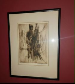 Robert Cariola, The Family, Etching, signed, titled and numbered in pencil