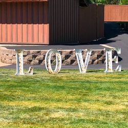 36” “LOVE” Large Metal Marquee Lighted Letters  