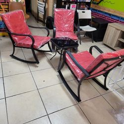 Patio Rocking Chair Set