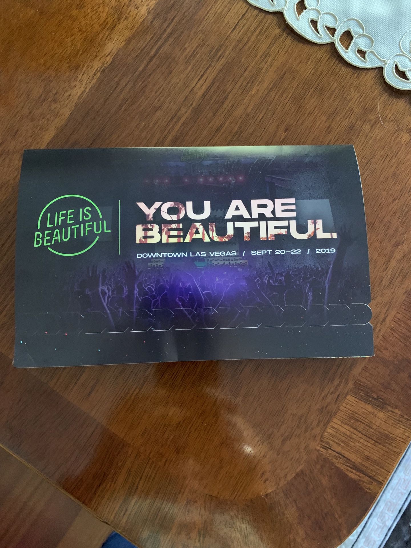 Life is beautiful 3-day pass