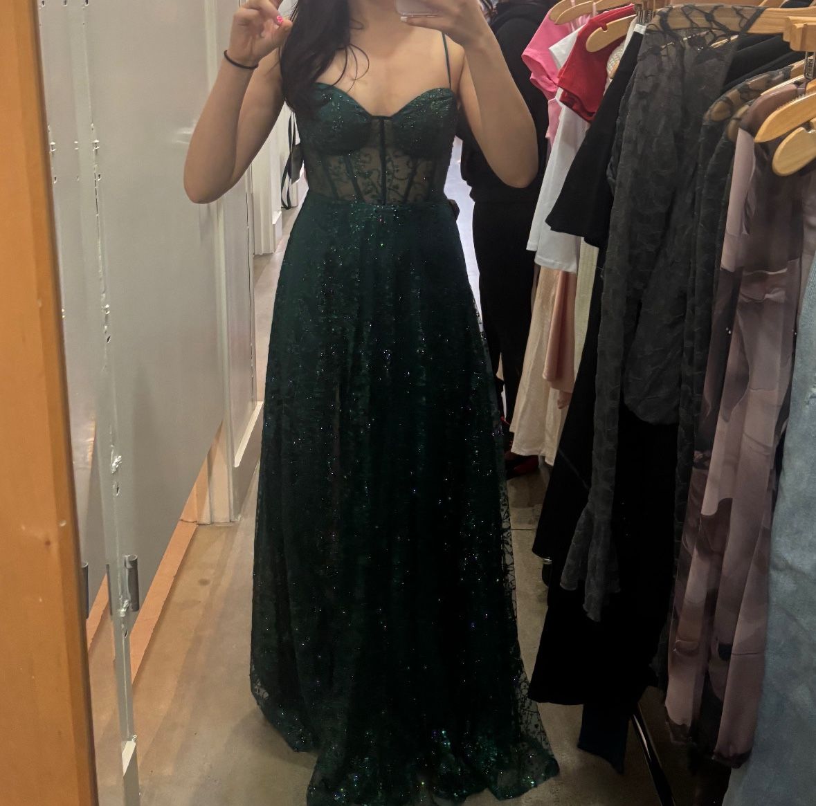 Green Sparkly Prom/formal Dress