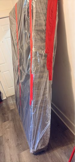 Queen Mattress Wrapped in Plastic