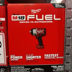 Milwaukee M18 Fuel 1/2” High Torque Impact Wrench W Friction Ring Tool Only