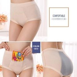3 Pack Of High Waisted Underwear Menstruation.physiological Period Underwear Leak Proof For Daily Comfortable Wear For Women's Girls Menstrual Period.