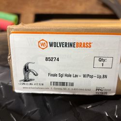 Wolverine brass single hole bathroom faucet chrome