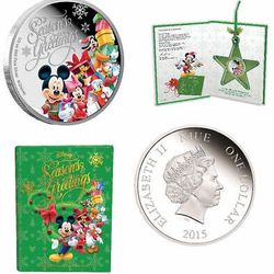 2015 Disney Collectible Christmas Coin 