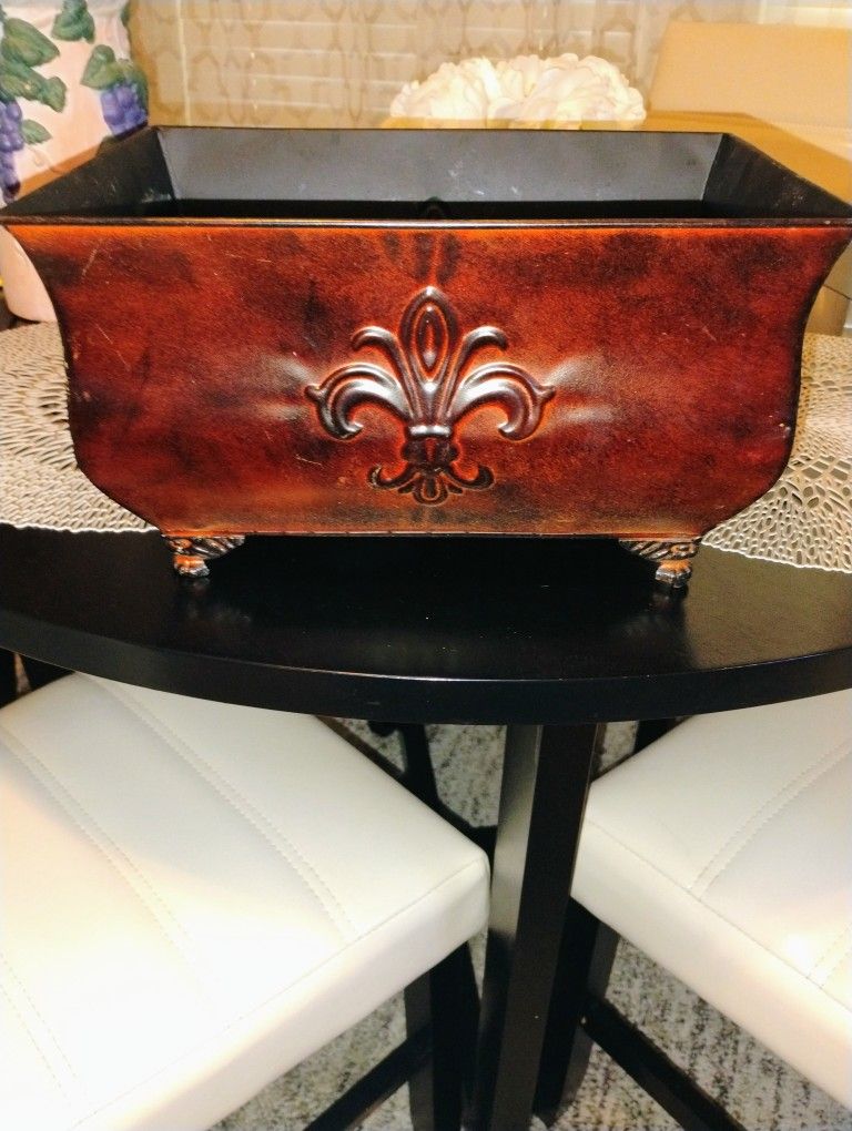 Metal Plated Planter