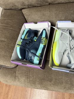 2 Pair Of new Nike Men Basketball Shows. LeBron Vlll Witness And Ja morant Both Size 10 In. BOx With No Top Never Worn