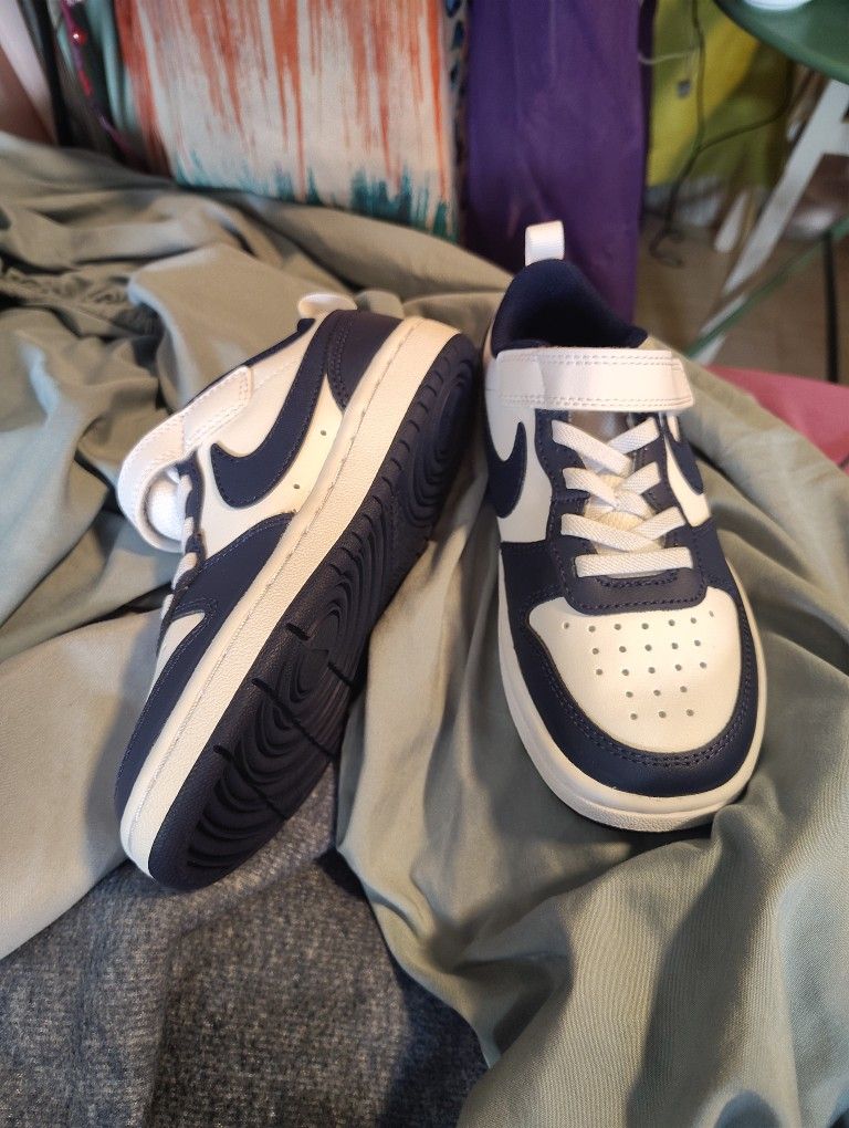 Nike Court Borough Low 2 PS White/Signal Blue