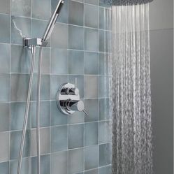 Modern 8" Wall Mounted Rain Shower System with Handheld Shower Set C26 ch $80