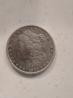 1882 Morgan Silver Dollar Coin