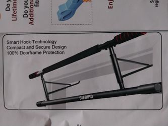 DOORWAY PULLUP BAR . Siebird Foldable Gym . No Screws Required . exercise workout health
