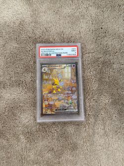 2023 POKEMON MEW EN-151 #201 ALAKAZAM EX SPECIAL ILLUSTRATION RARE PSA 9
