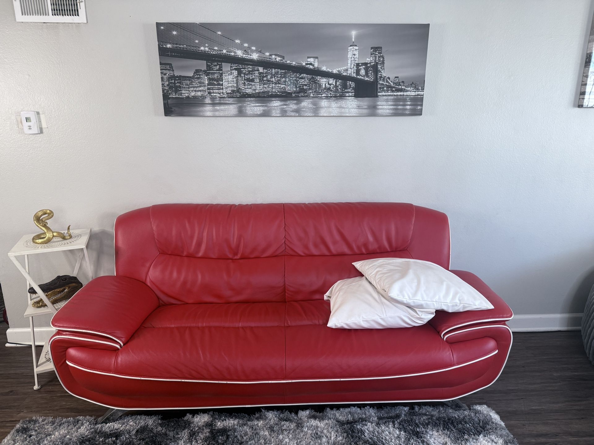 $500 OBO / 2 Red Couches & Love Seat