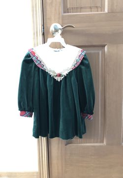 Red, green and gold Christmas dress - size 4