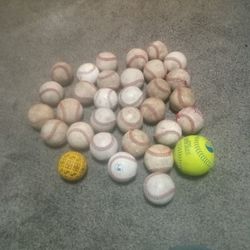 Baseballs And Baseball Gloves