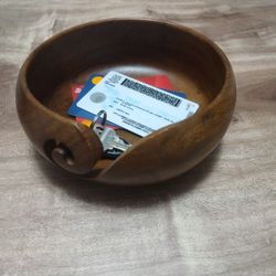 Darn Good Yard Wooden Dispenser Bowl