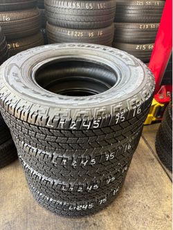 LT245/75r16 E10 Heavy Duty Goodyear Tires Like New