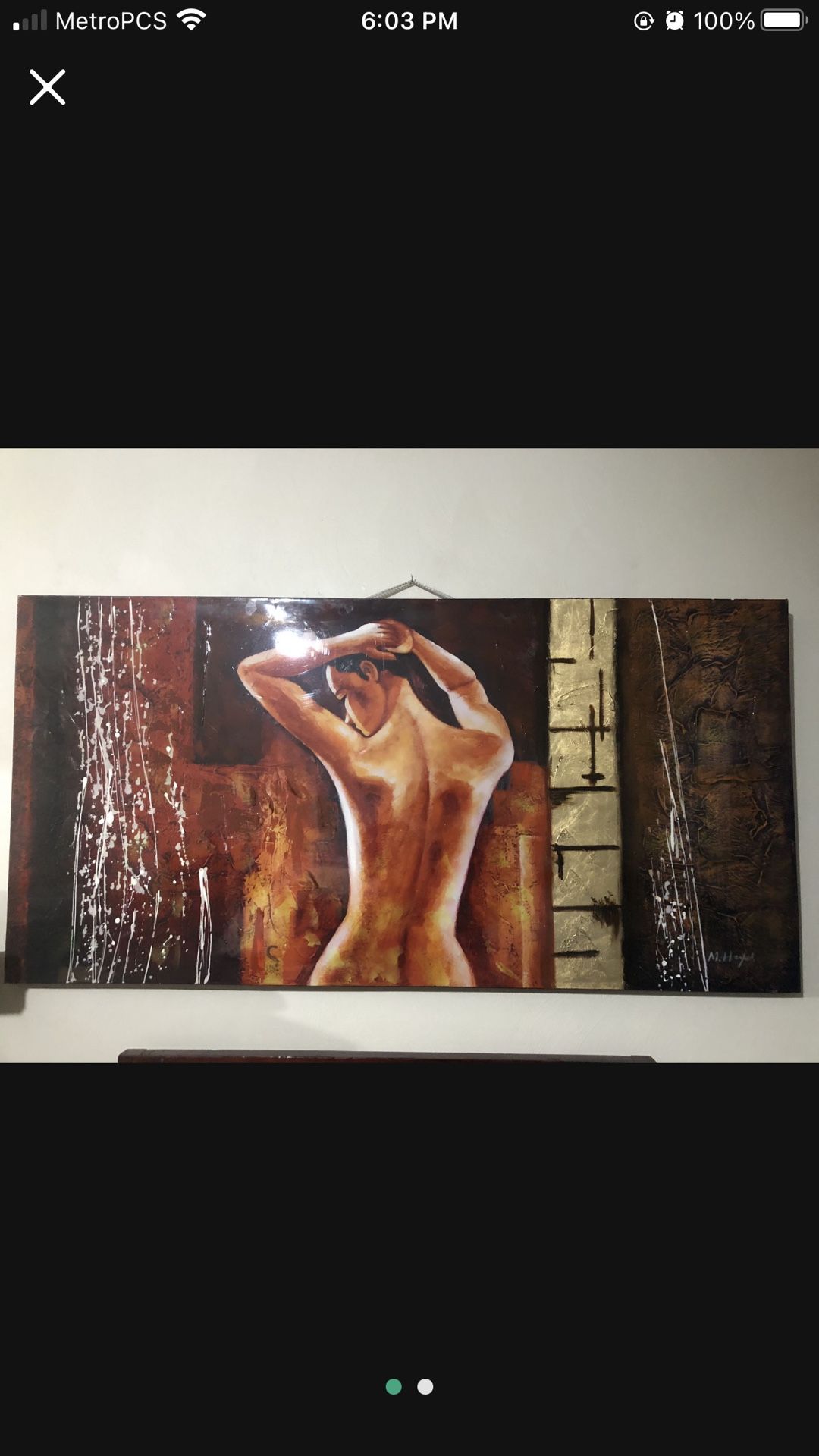 6ft tall X 3ft wide original art