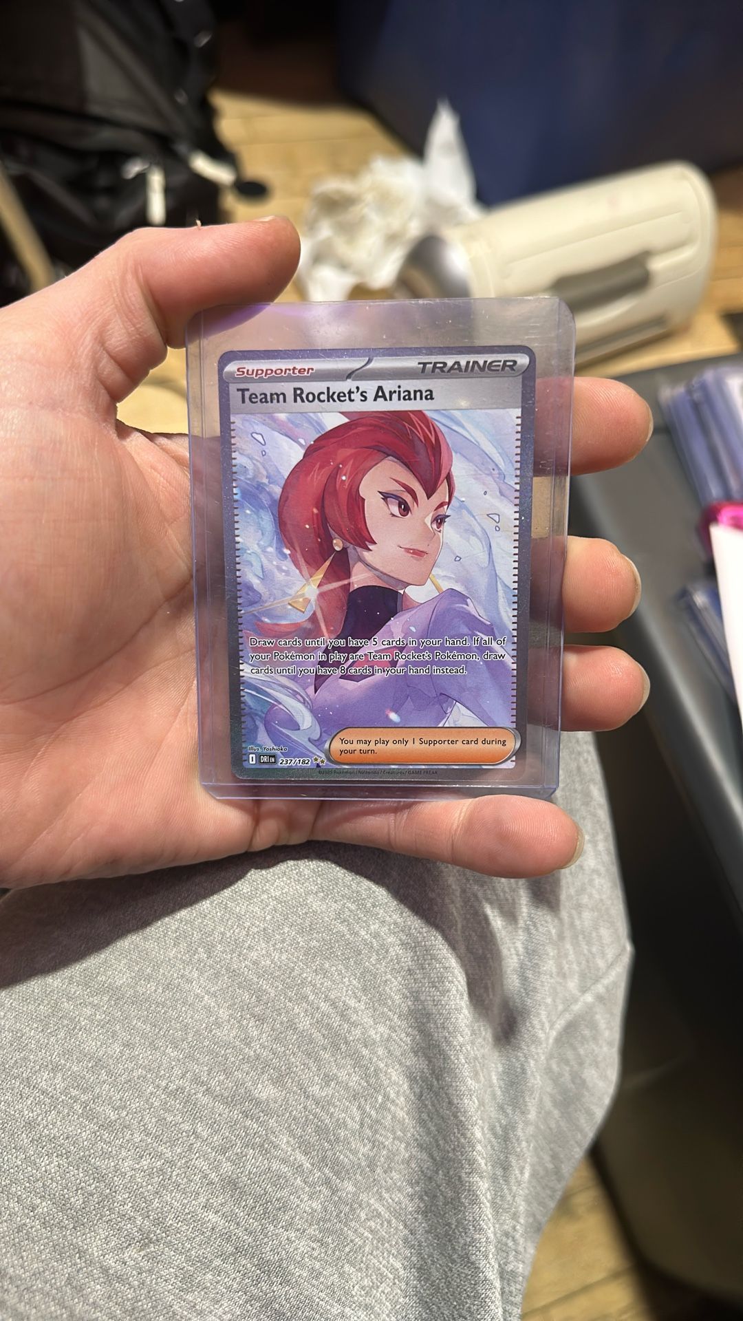Team Rockets Ariana Pokemon Card