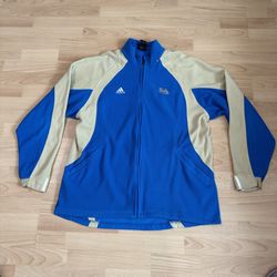Adidas UCLA Bruins Full Zip Clima-Warm Collar Fleece Jacket NCAA Blue Sz XLarge