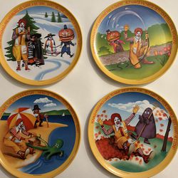 McDonald’s Plates Collectible 1977 All 4 Great Colors