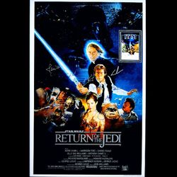 Return Of The Jedi Signed Movie Poster 