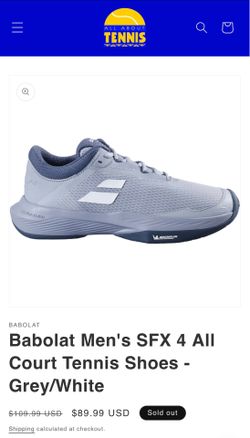 Babolat Men's SFX 4 All Court Tennis Shoes - Grey/White