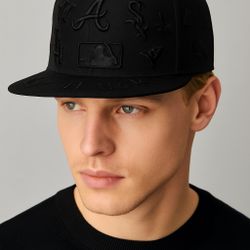 New Era MLB All Over Black 59FIFTY Fitted Cap 7 3/8