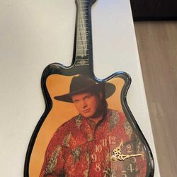 Antique Garth Brooks guitar clock!! Won't Find This Every Day! 