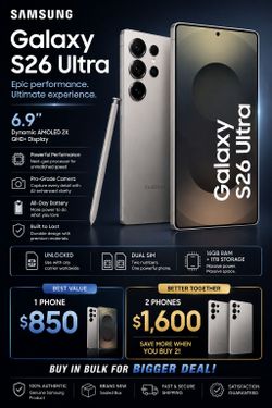 Samsung Galaxy S26 Ultra Smartphone