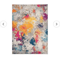 Rugshop Sky Collection Modern Abstract Area Rug 5' x 7' Multi color
