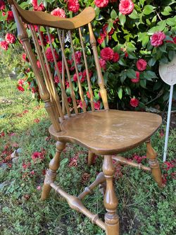 Nichols & Stone Co. Vintage Wood Spindle Back Windsor Chair