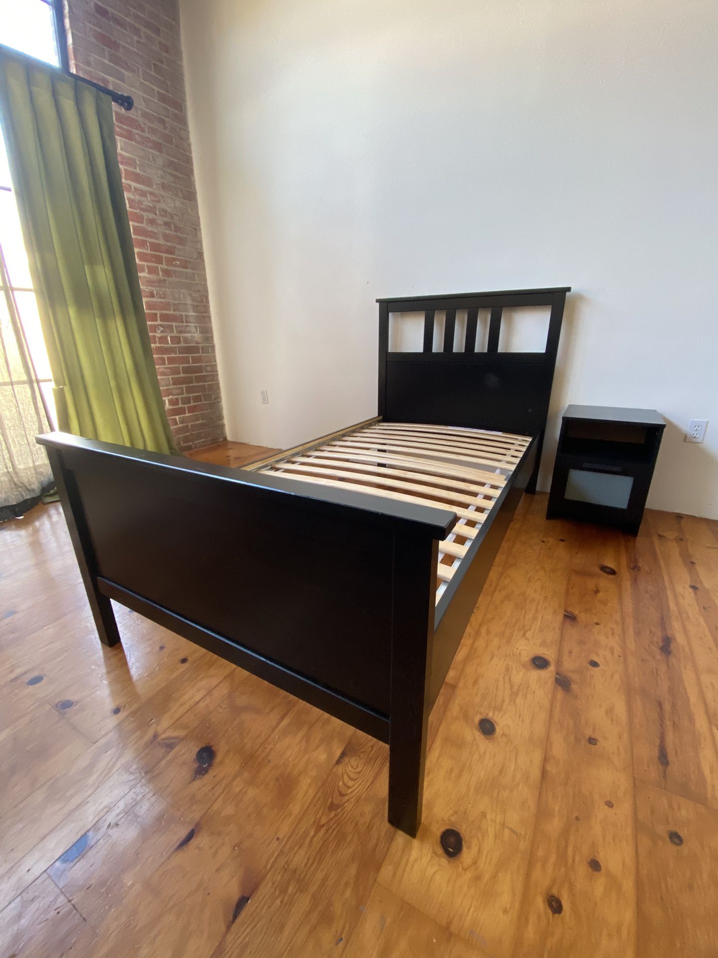 Twin Bed Frame & Night Stand - Deliver