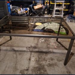 Glass Patio Table