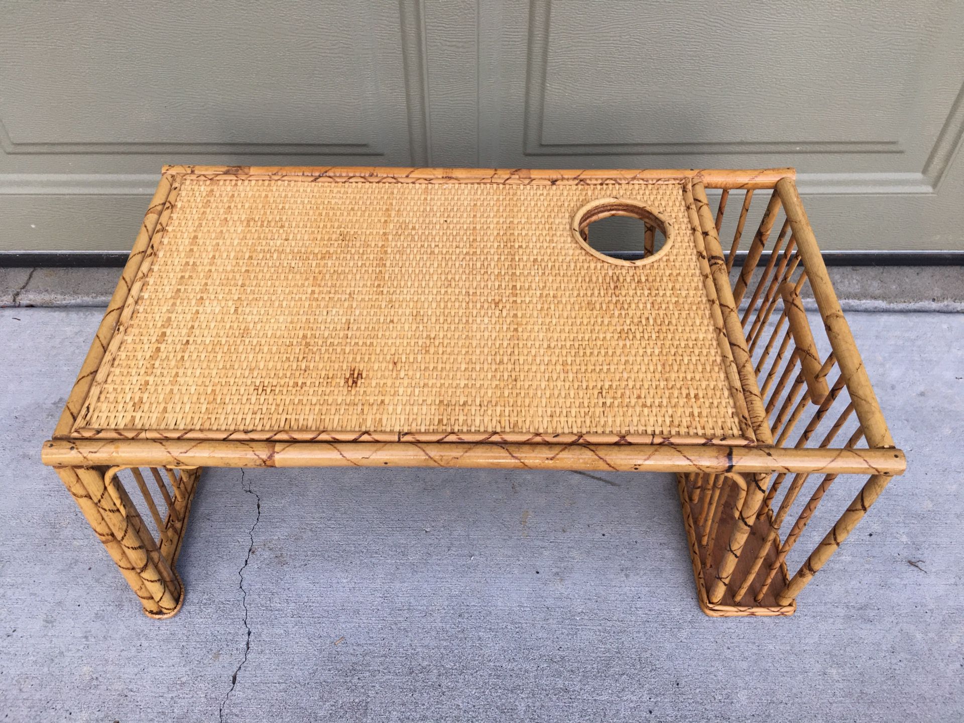 Vintage Bamboo Serving Tray