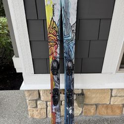 Atomic Bent Chetler Junior Skis Size 153 w/ Marker Free 7 Bindings