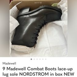 9 Madewell Boots New In Box Nordstrom Gift Moto Chunky