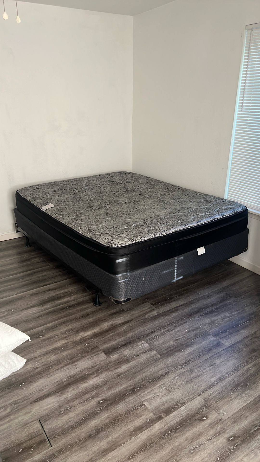 Queen Bed W/ Box Spring And Frame