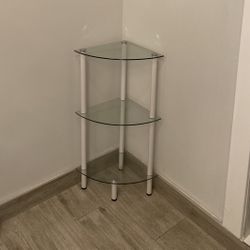 3-Tier Glass Corner Shelf